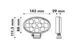 LED работна лампа рефлектор LAYTZ LY7401 40xLED 4000lm овална
