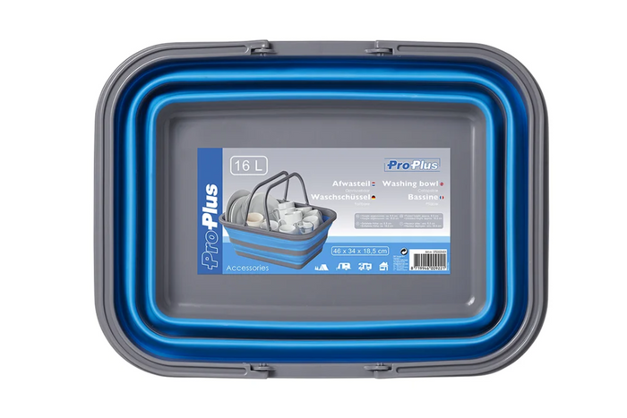 Сгъваема пътна купа ProPlus 370303V01 силиконова купа 16L