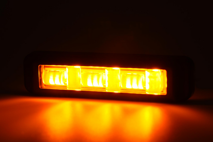 Предупредителна лампа WAŚ 2466 W285 LED мигаща лампа оранжева MASTER/SLAVE