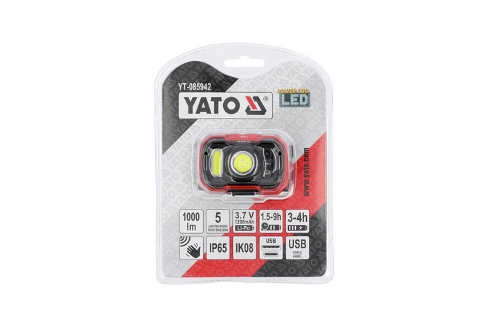 YATO YT-085942 LED челник със сензор за движение 1000lm