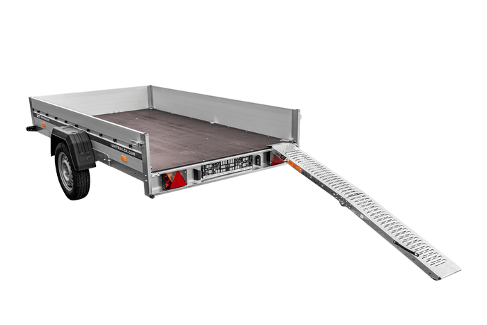 UNITRAILER ALR004B сгъваема стоманена рампа за ремарке 190 см 200 кг